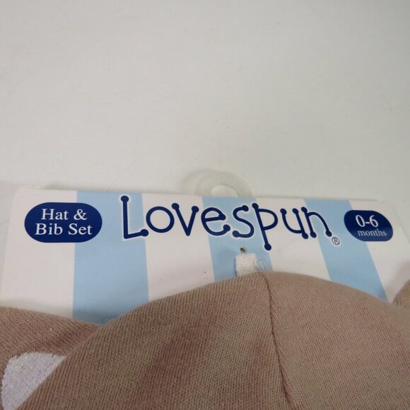 Love Spun Hat & Bib Squirrel or Chipmunk Animal (could use as Halloween Costume) - Picture 8 of 10